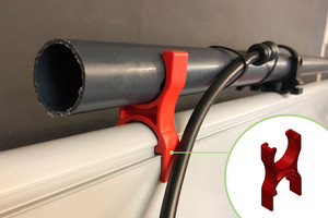 Water Pipe Holder On PVC Board Profile