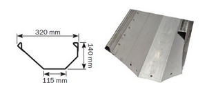 EDELSTAHLTROG FÜR BOX, NIEDRIG